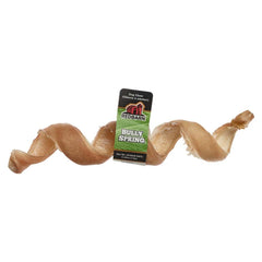 Redbarn Bully Springs empaque externo; snack espiral para masticar y entretener.