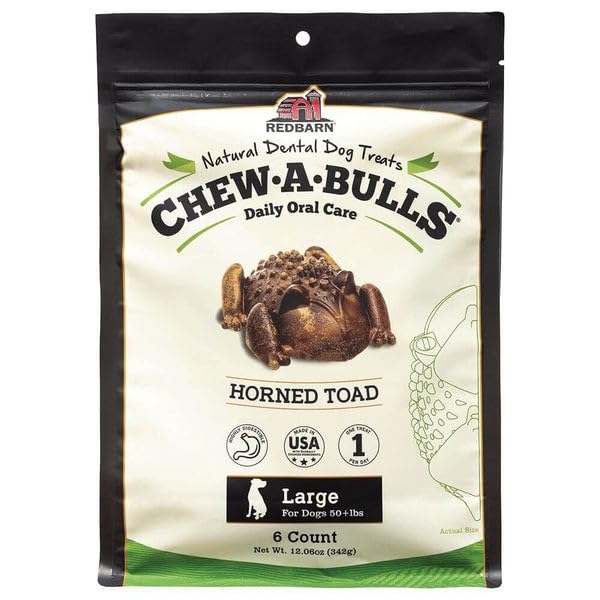Redbarn Chew-A-Bulls ideal para uso diario en la rutina dental de tu perro