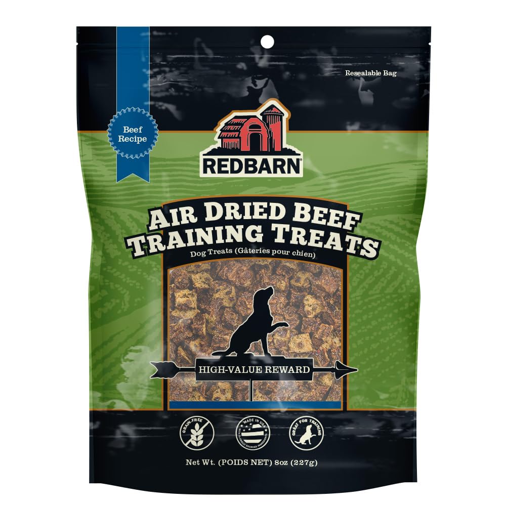 Redbarn bocaditos de carne bovina para entrenamiento, premio de alto valor para perros