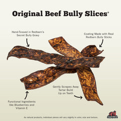 Tira con salsa bully de Redbarn Naturals para premiar.