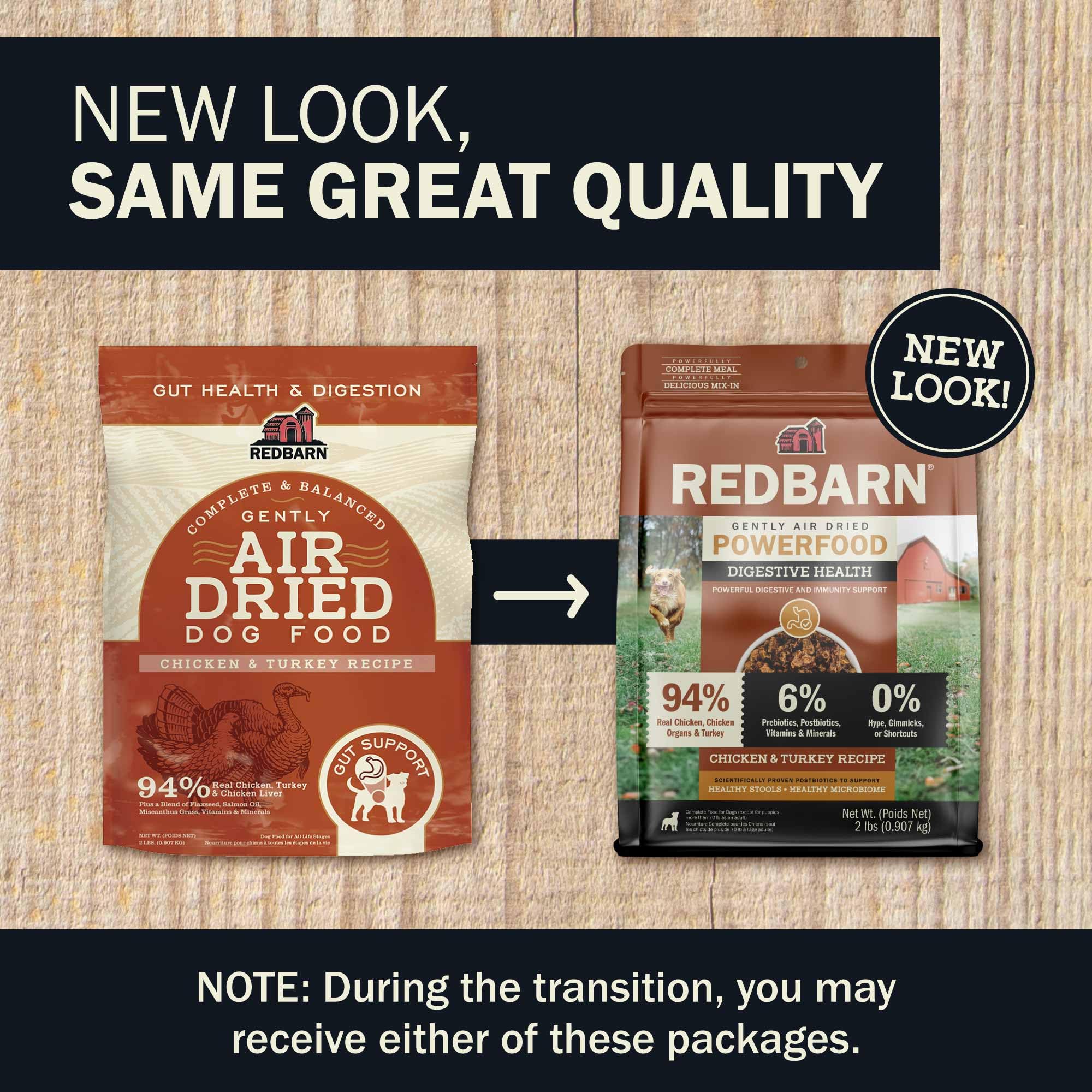 Redbarn Powerfood dos libras, opción práctica para uso diario.