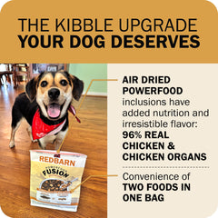 Redbarn Powerfood Fusion kibble crujiente, porción atractiva y sabrosa
