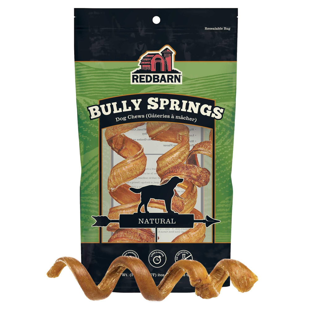 Redbarn Premium Bully Spring espiral masticable para juego prolongado.