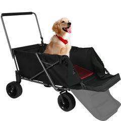 REDCAMP carrito para mascota plegable con extensión trasera para carga cómoda