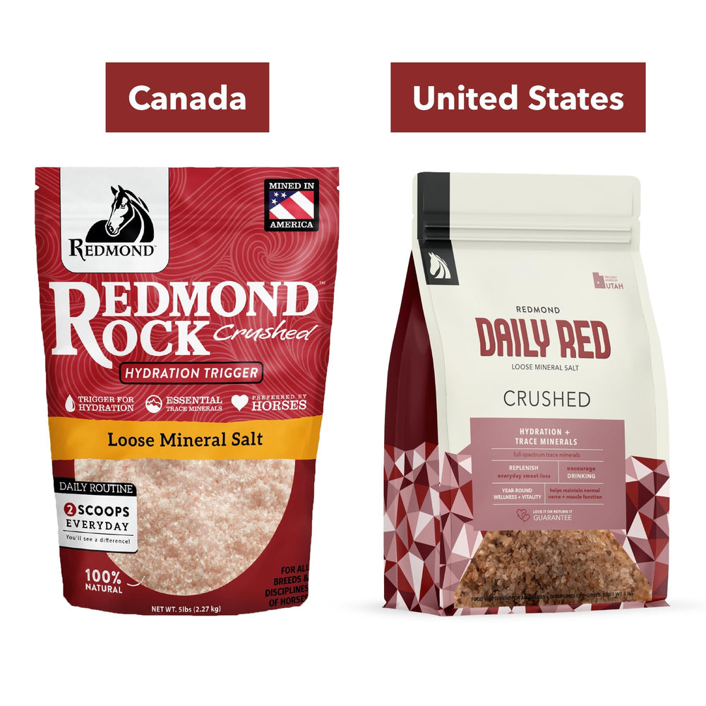 REDMOND Diario Rojo Triturado combina sal marina y minerales biodisponibles para un rendimiento óptimo.