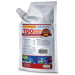 Reed Mariculture TDO Chroma Boost: pellet pequeño para peces, colores vivos y consumo sencillo.