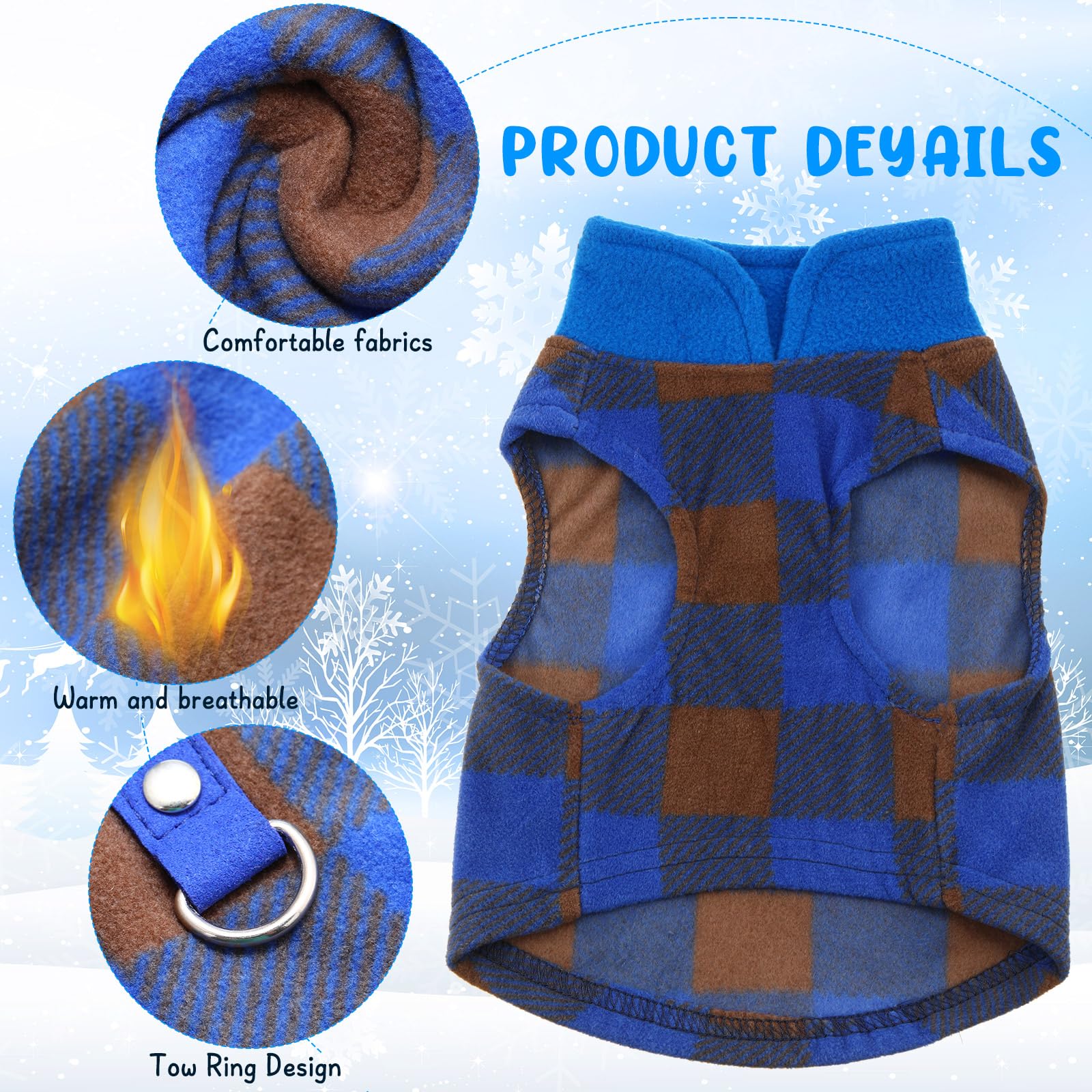 Reginary sudadera para perro XL, dorso, felpa suave para caminar