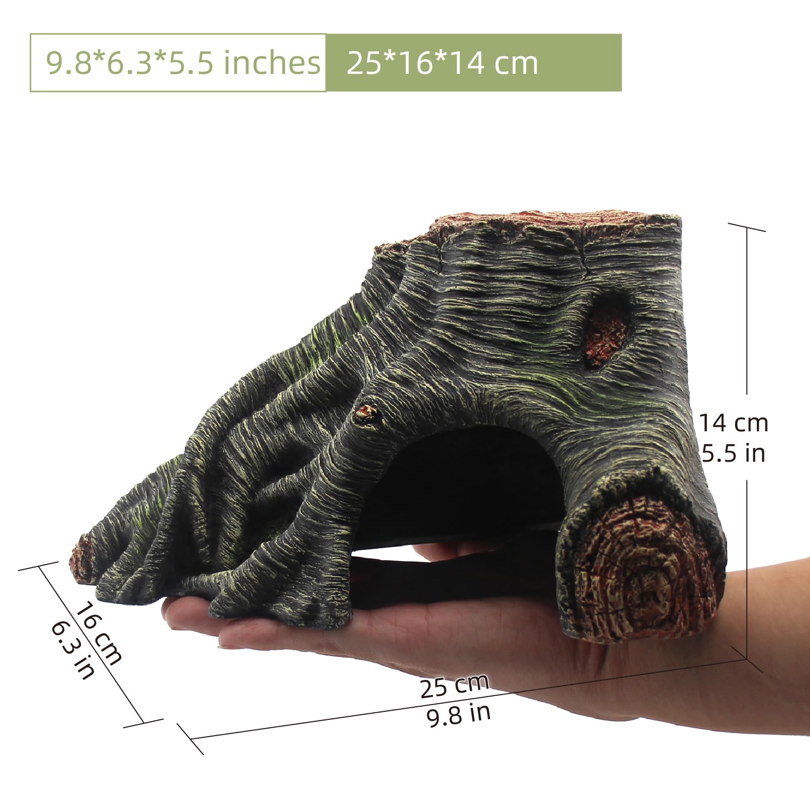 relaqcc arbol-hueco rampa de trepar refugio para reptiles.