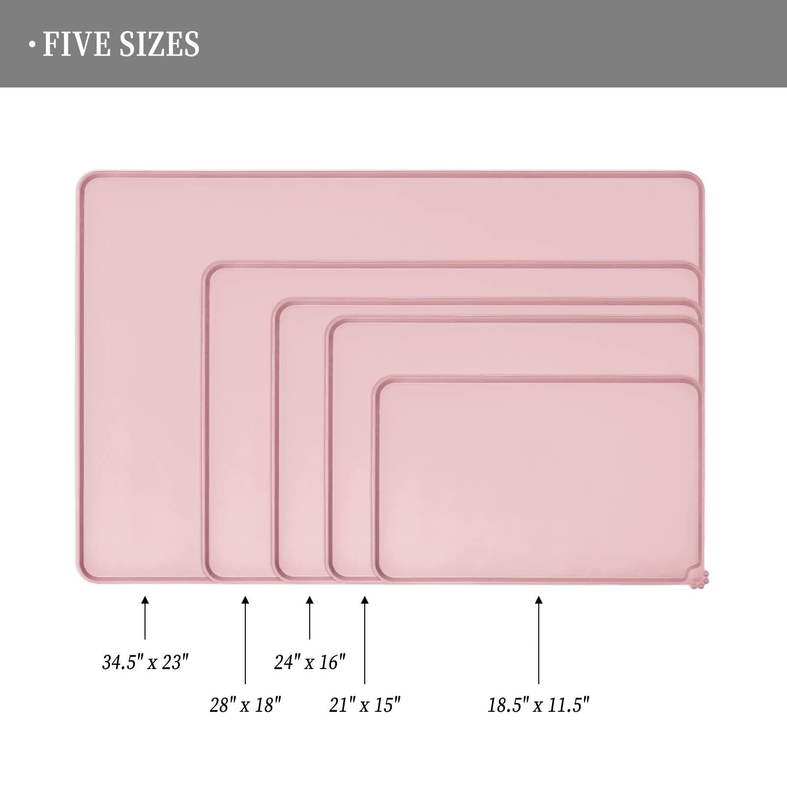 Tapis Reopet anti-dérapant pour bol stable et déversements réduits.