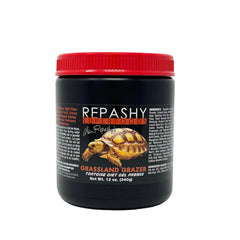 Repashy Grassland Grazer en tarro de 12 onzas para tortugas y uromastyx, dieta equilibrada.