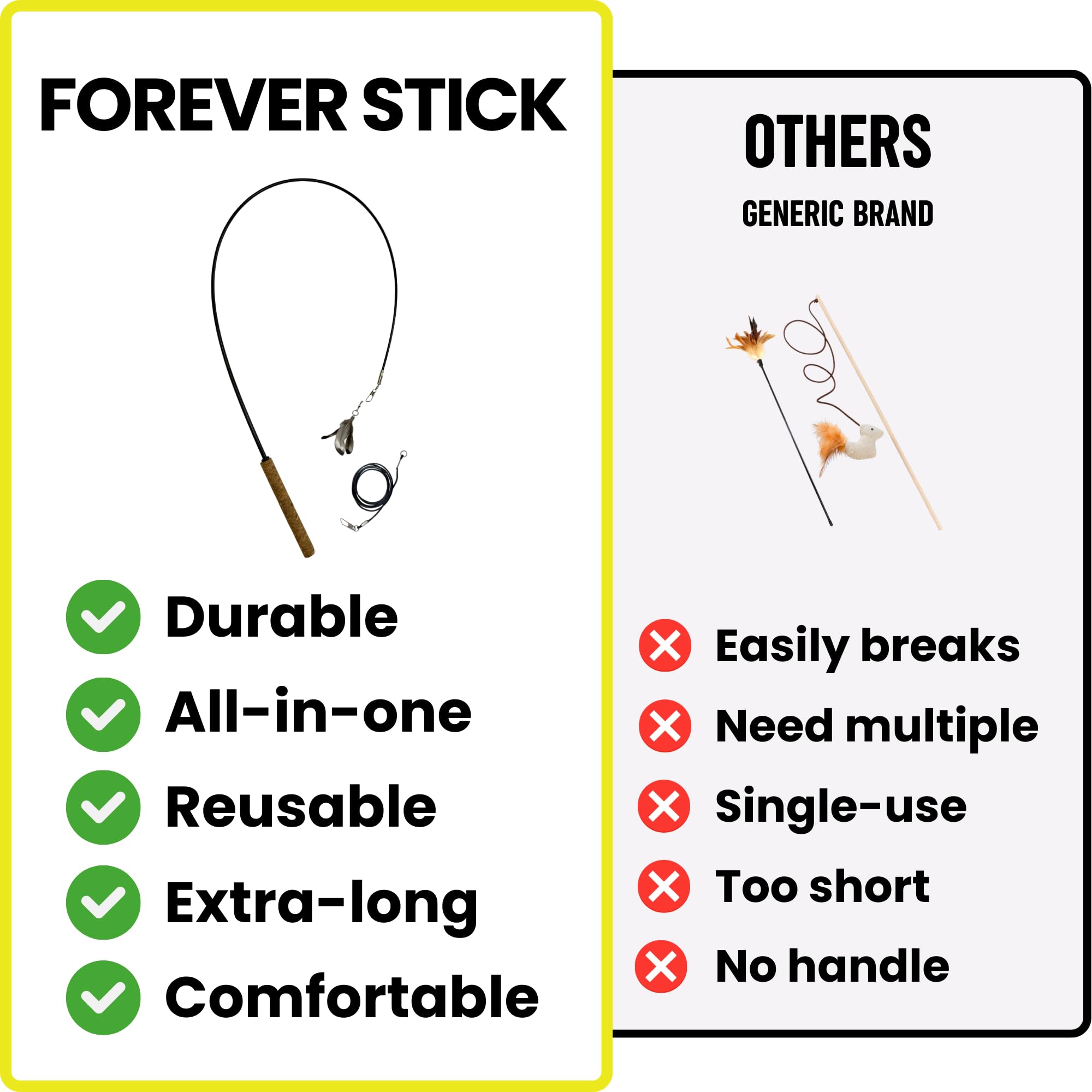 Repounce Forever Stick, cuerda y accesorios compatibles para mayor diversión.