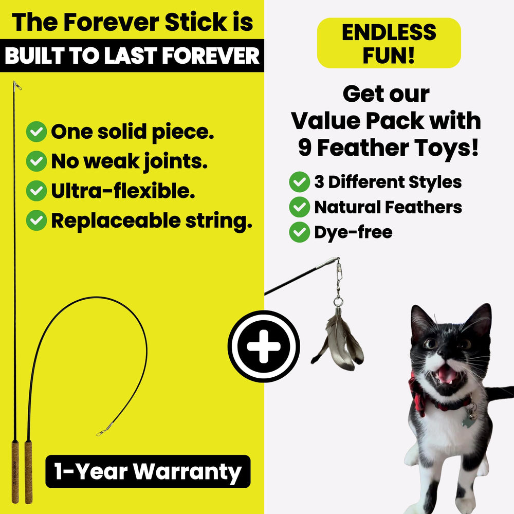 Repounce Forever Stick durabilidad y resistencia para gatos activos.
