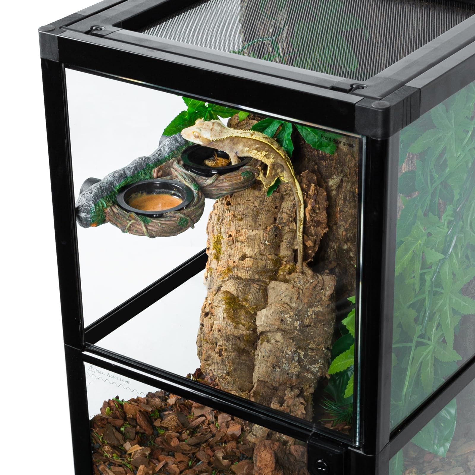 REPTI ZOO cuenco de agua estable: hidratación diaria fácil de gestionar.