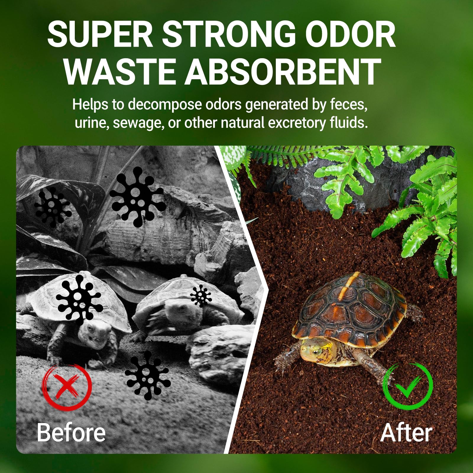 REPTI ZOO sustrato coco cangrejos ermitaños, opción natural y biodegradable.