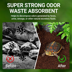 REPTI ZOO sustrato coco cangrejos ermitaños, opción natural y biodegradable.