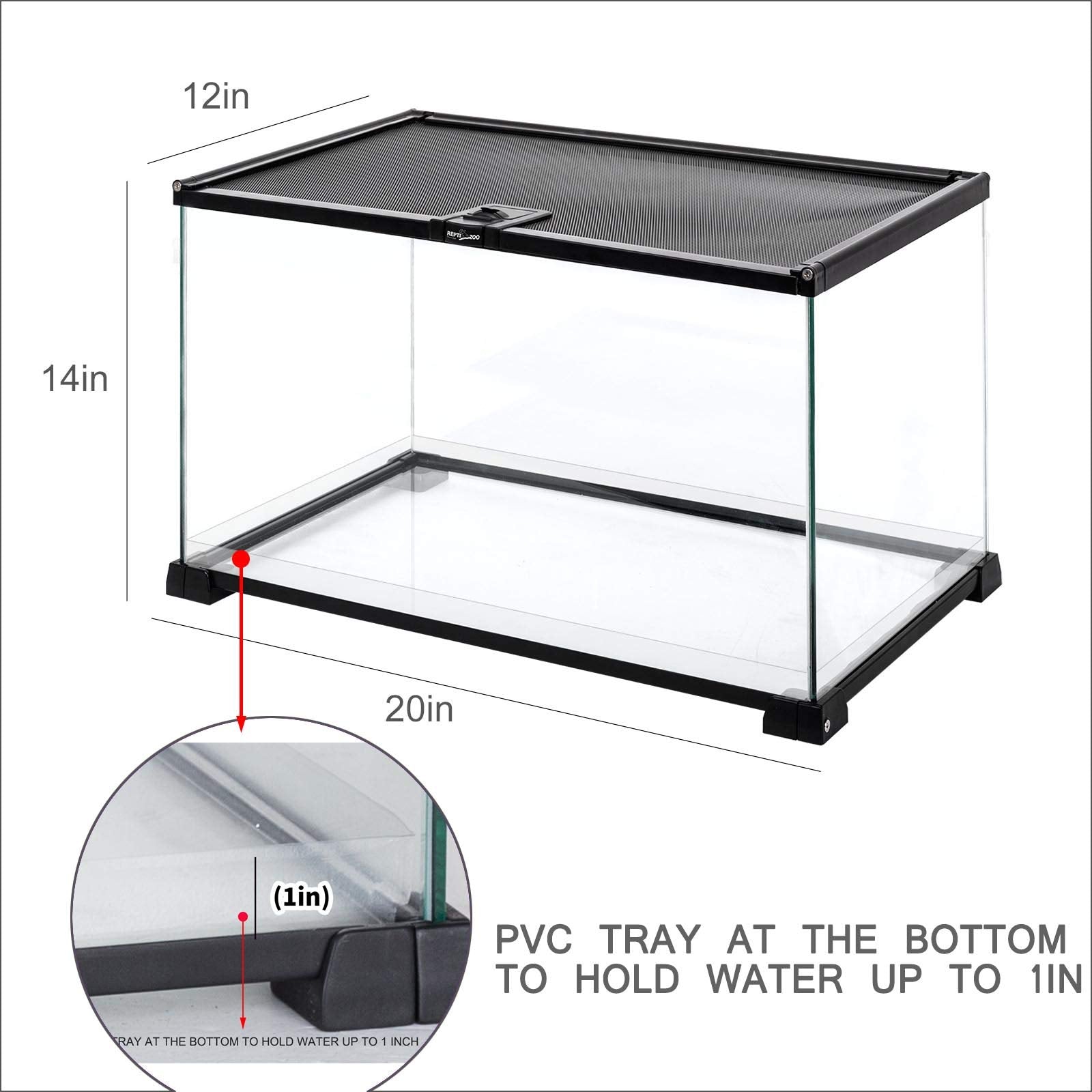 REPTI ZOO tapa superior con ventilación para mayor flujo de aire