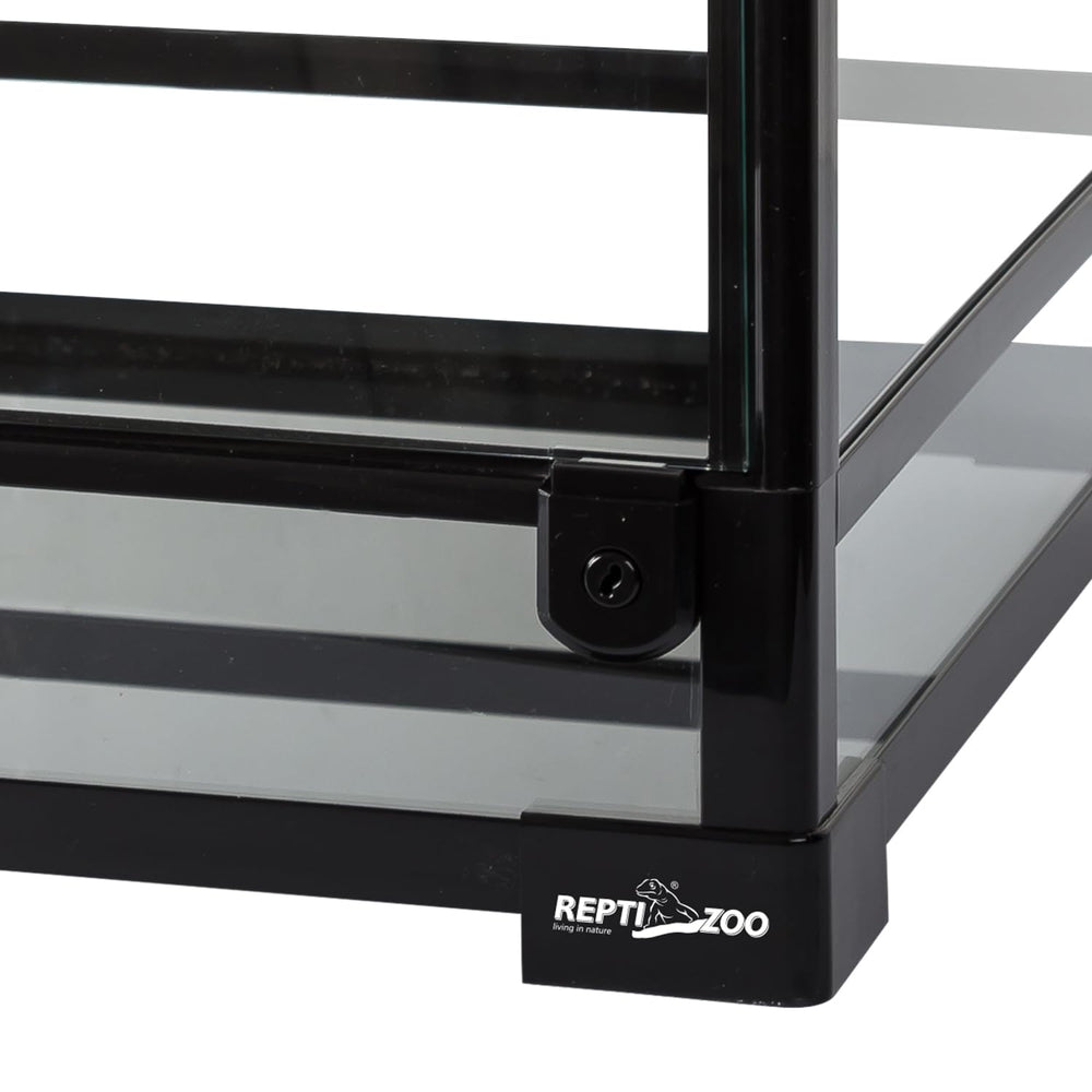 REPTI ZOO dimensiones 12x12x18 pulgadas, terrario compacto para espacios pequeños.