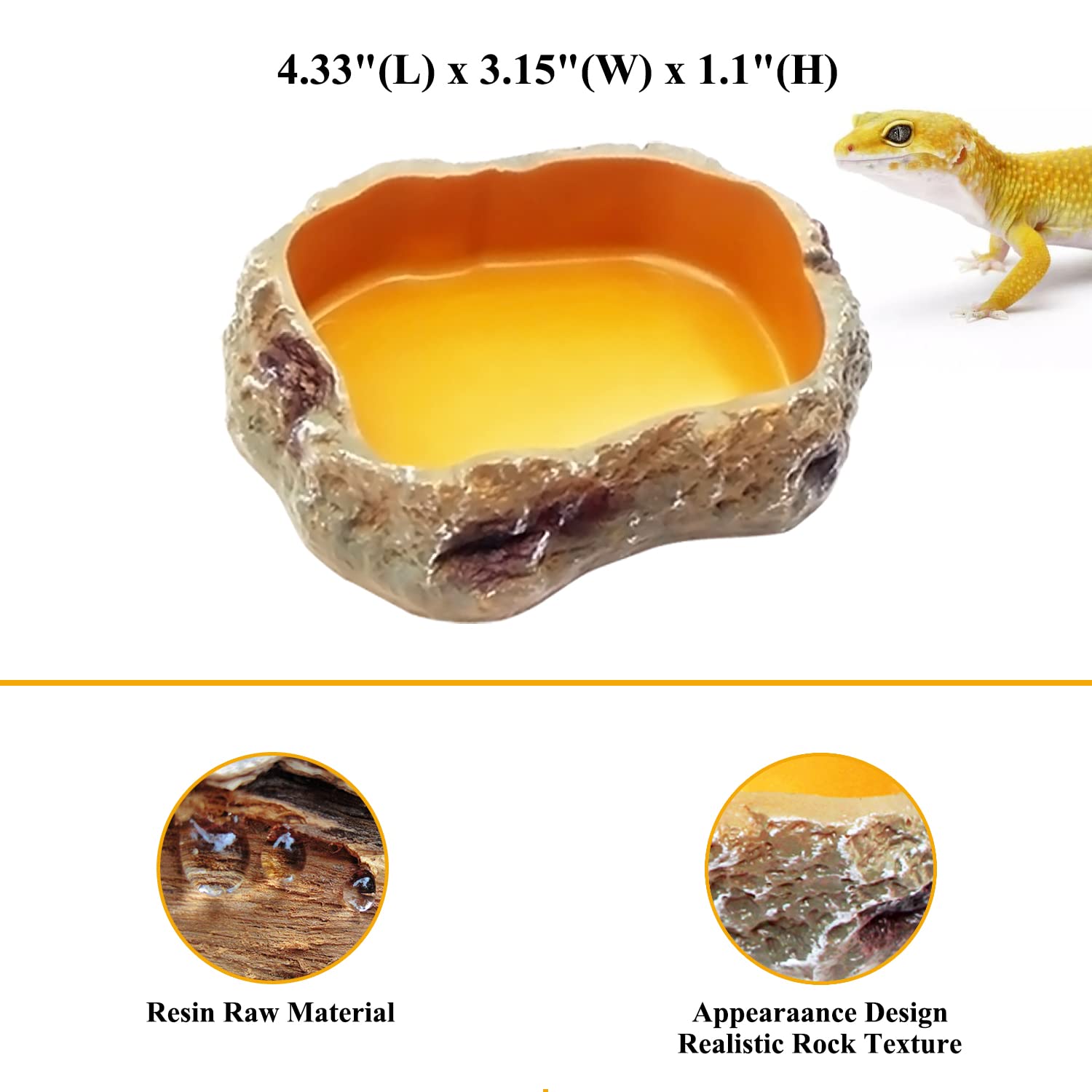 Reptile Growth cuenco agua reptil, ayuda a hidratar de forma constante.