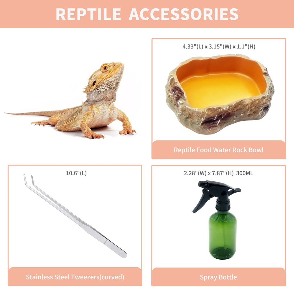 Reptile Growth Mini Terrarium – base PC resistente a explosiones con alta claridad.