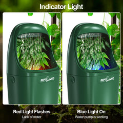 Bebedero con filtración dual REPTIZOO para agua limpia.
