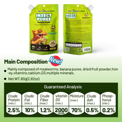 REPTIZOO FRIENDLY envase de 80 g para porciones fáciles.
