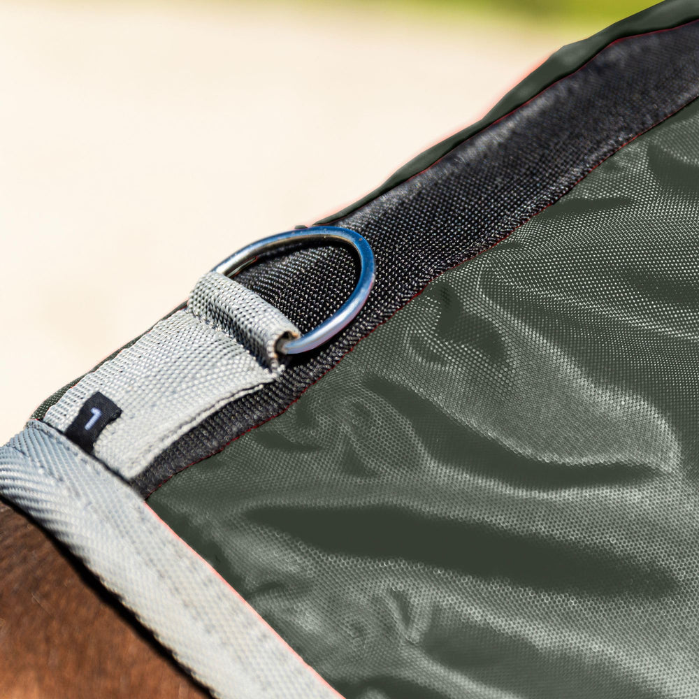 RESISTANCE diseño sin cabeza: abrigo práctico para caballos.