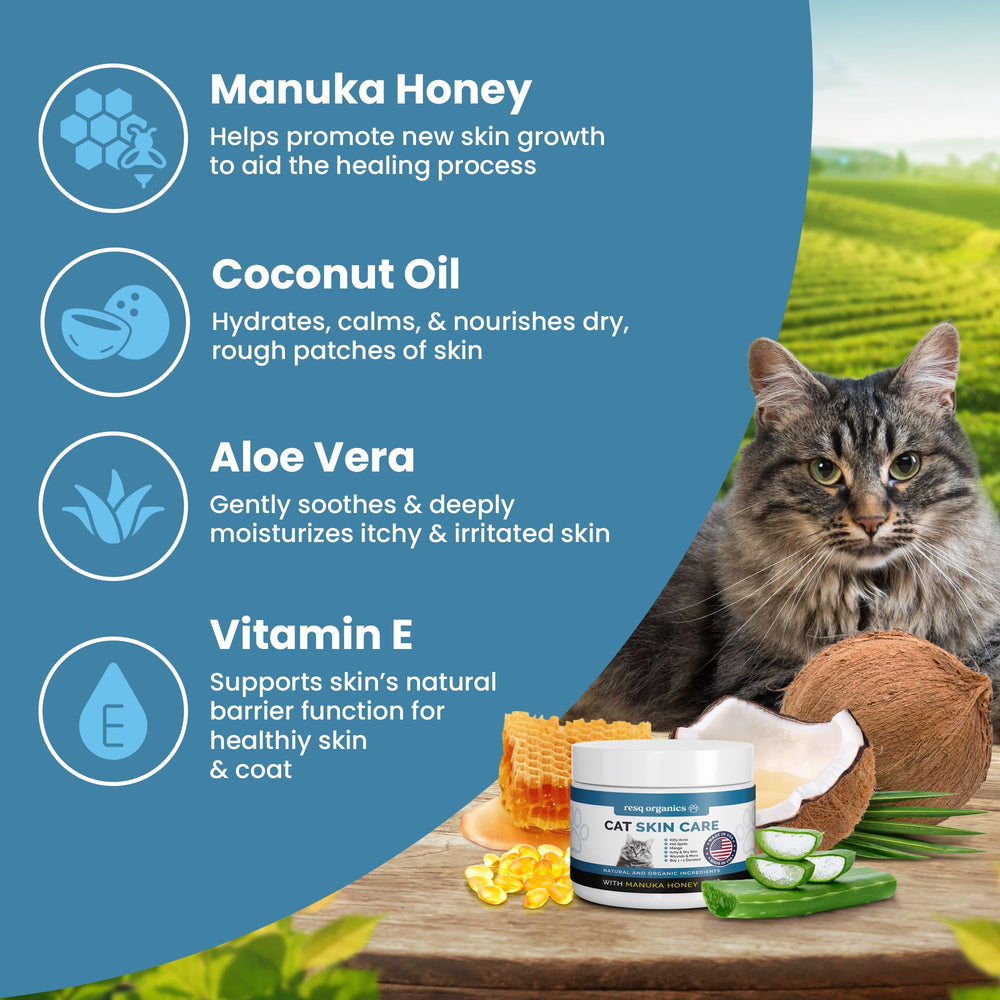 ResQ Organics Baume Pattes Chat – texture crème légère et absorbante