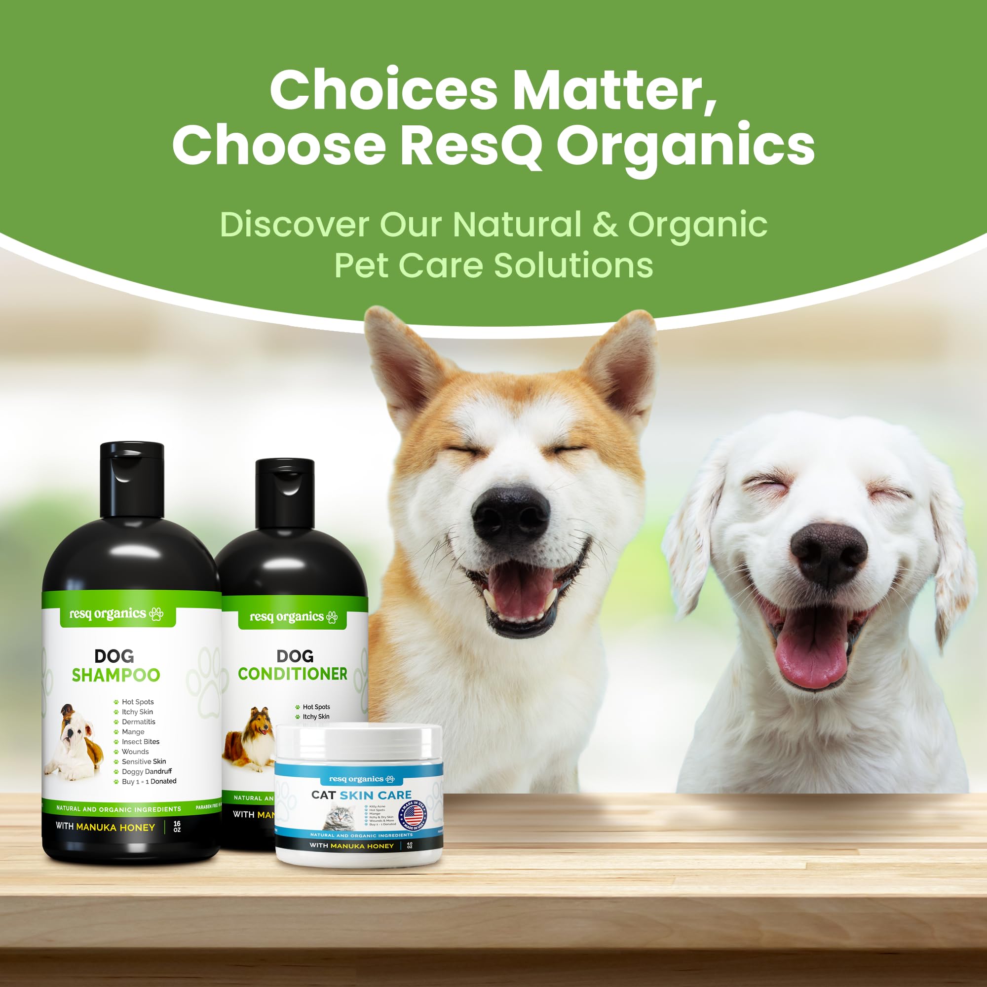 ResQ Organics ideal para uso diario y prevención de sequedad en patitas