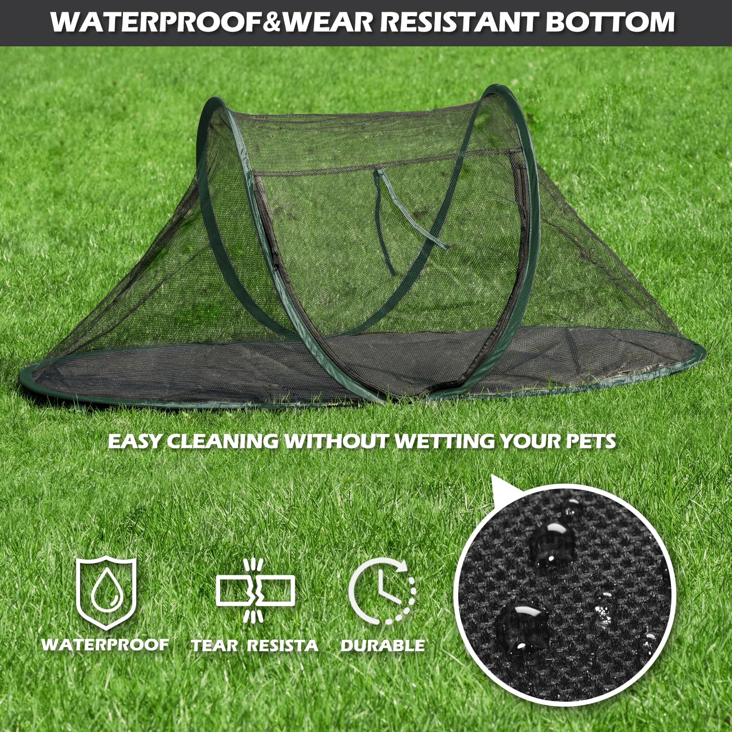 Estructura resistente de Rest-Eazzzy Cat Tent para mayor seguridad al aire libre