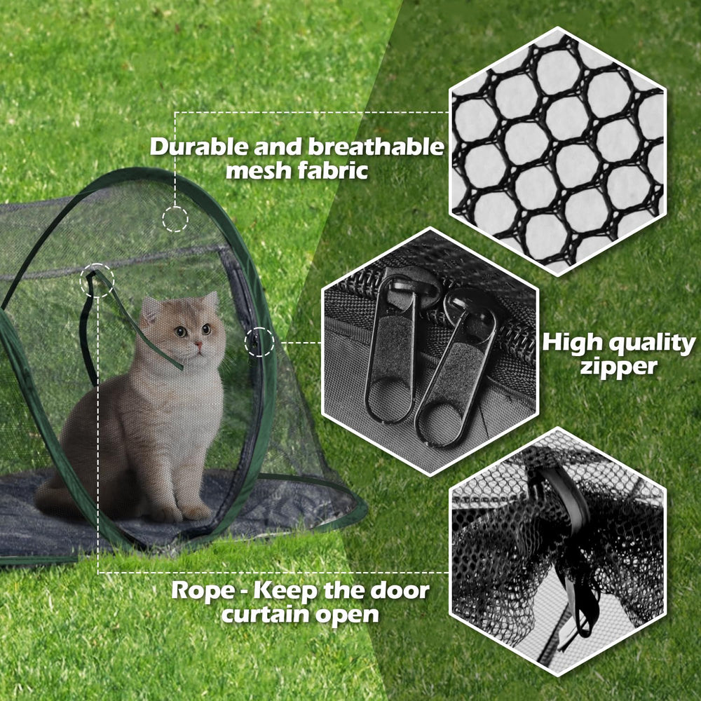 Uso múltiple de Rest-Eazzzy Cat Tent para exterior e interior