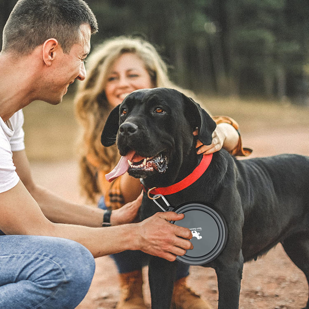 Rest-Eazzzy cuenco plegable para caminatas, se expande para agua o comida.