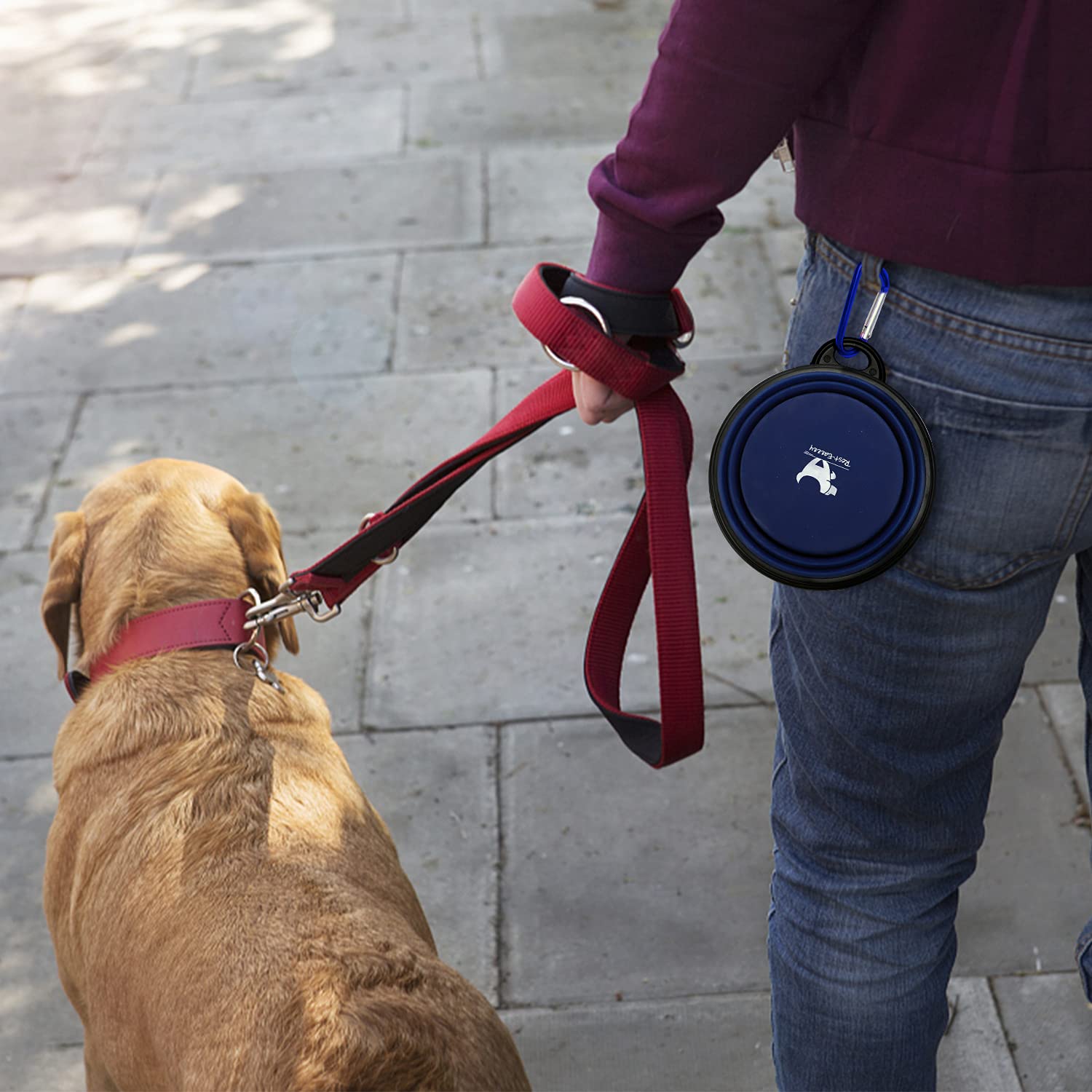 Rest-Eazzzy juego de cuencos plegables, perfecto para viajes con perros y gatos