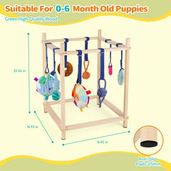 Retyion 8 juguetes colgantes para perritos, promueven estimulación sensorial durante el juego