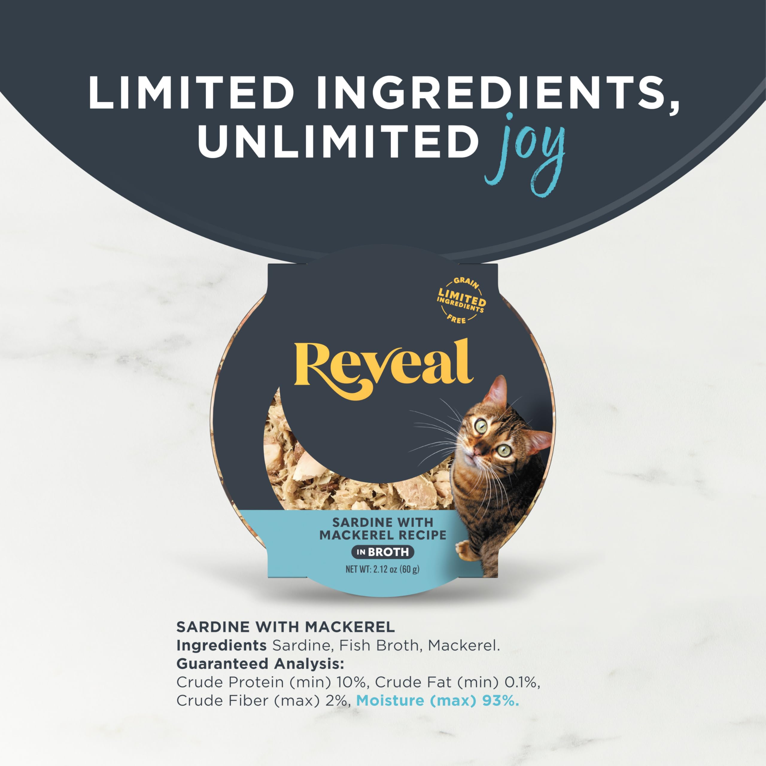 Reveal comida húmeda sin granos en porciones, ideal para gustos selectos.