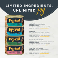 Reveal con ingredientes naturales y sin aditivos artificiales para gato.