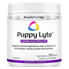 Revival Animal Health Breeder's Edge Puppy Lyte, envase 300 g, ayuda a la hidratación de cachorros.