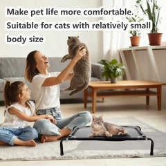 Rexwnadu Cama elevada ergonómica abraza al cuerpo del gato para descanso acurrucado.