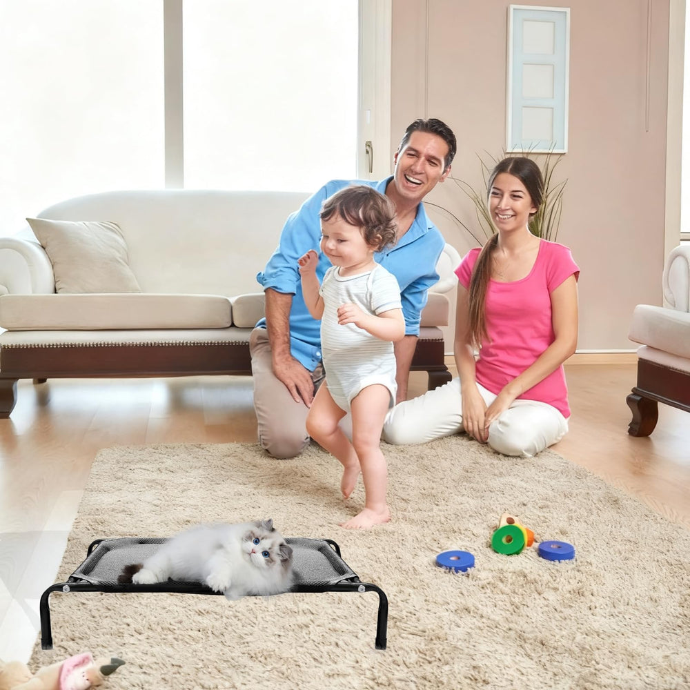 Rexwnadu Cama elevada portátil para viajar con tu gato con facilidad.