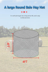Ribowri red de heno, capacidad 800 libras para animales grandes.