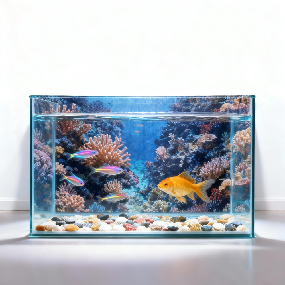 Ricomboo fondo de acuario colores vibrantes para ambiente más vivo.