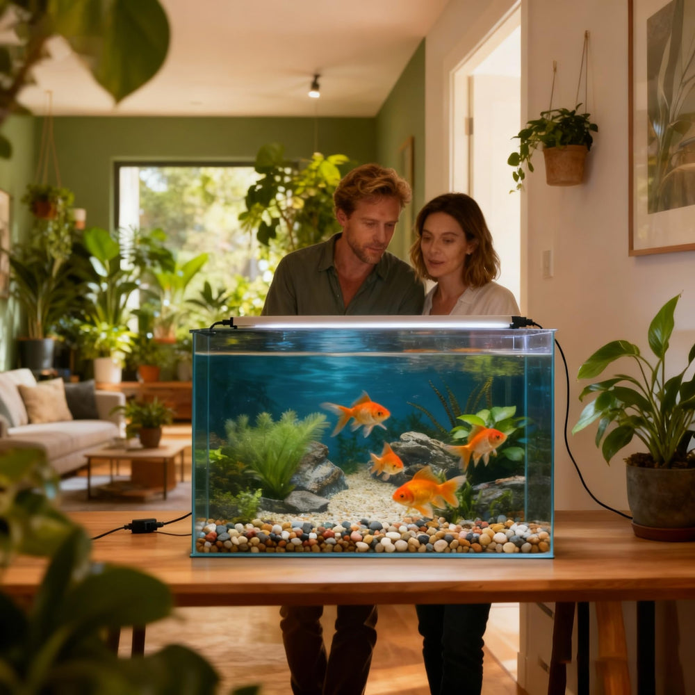 Ricomboo fondo de acuario efecto luz submarina para brillos más vivos.