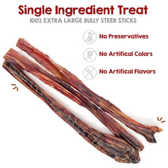 Riley's palitos de carne bovina 100% sin olor para perros grandes.