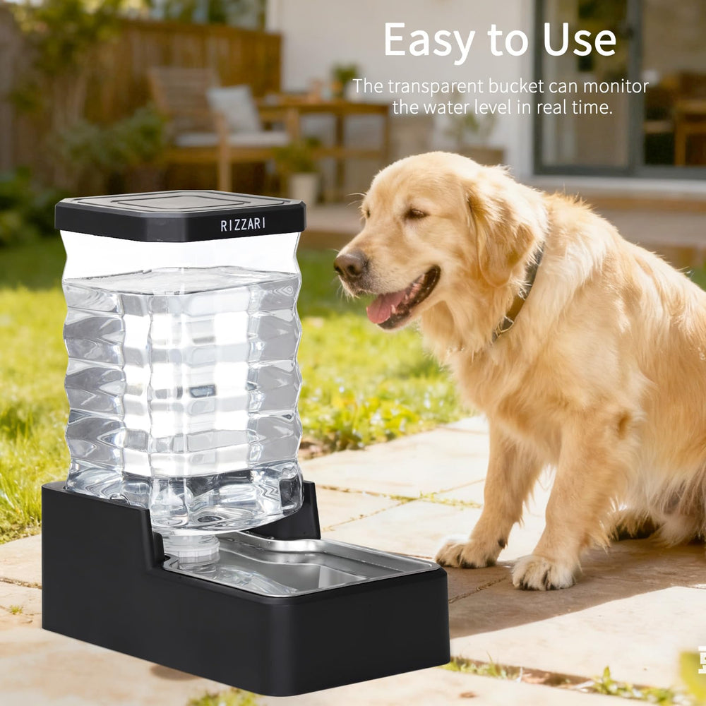 RIZZARI diseño ergonómico facilita beber a perros.