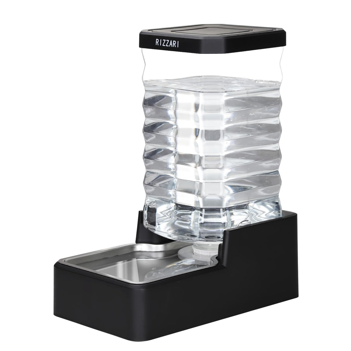 RIZZARI dispensador automático 10l: base elevada para perros grandes, hidratación sin esfuerzo.