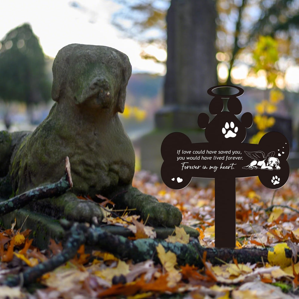 Rngmsi placa estaca jardín recuerdo perruno, fácil de distinguir.