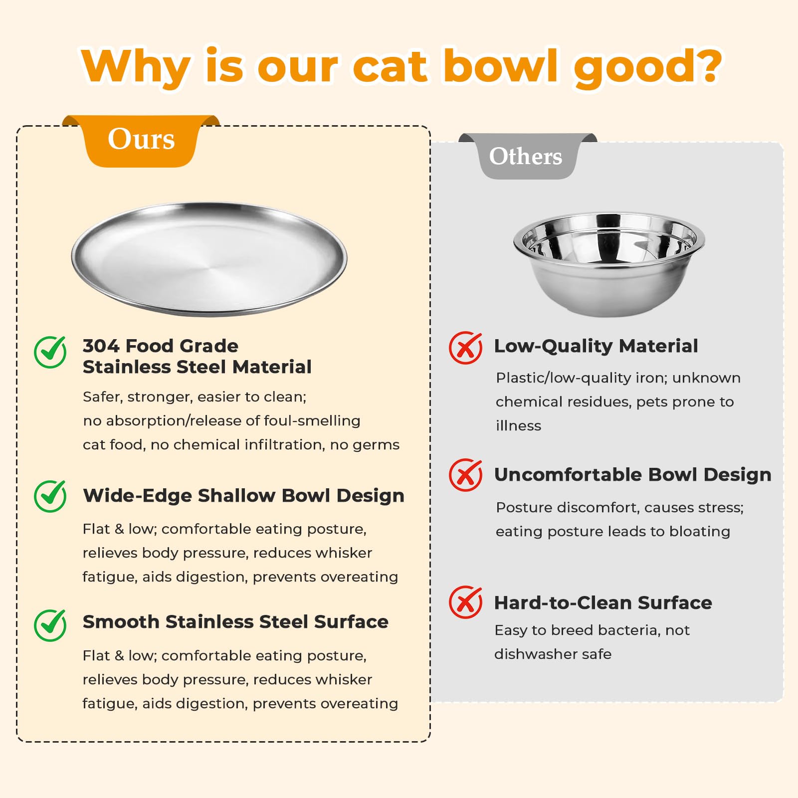Cuenco interior Rocfish para uso diario, superficie lisa y duradera