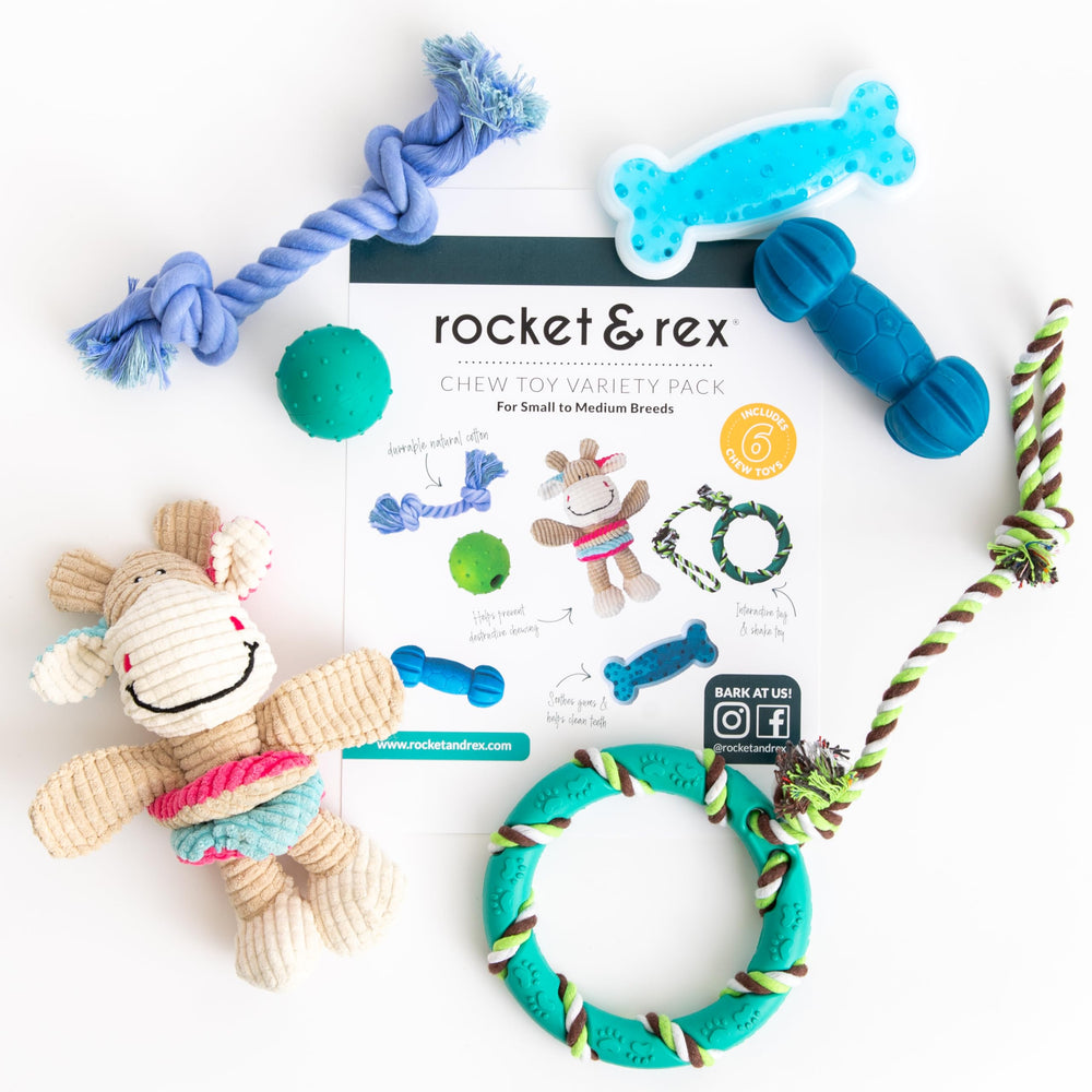 rocket & rex Juguete cuerda tejida, ideal para tirar y morder de forma controlada.