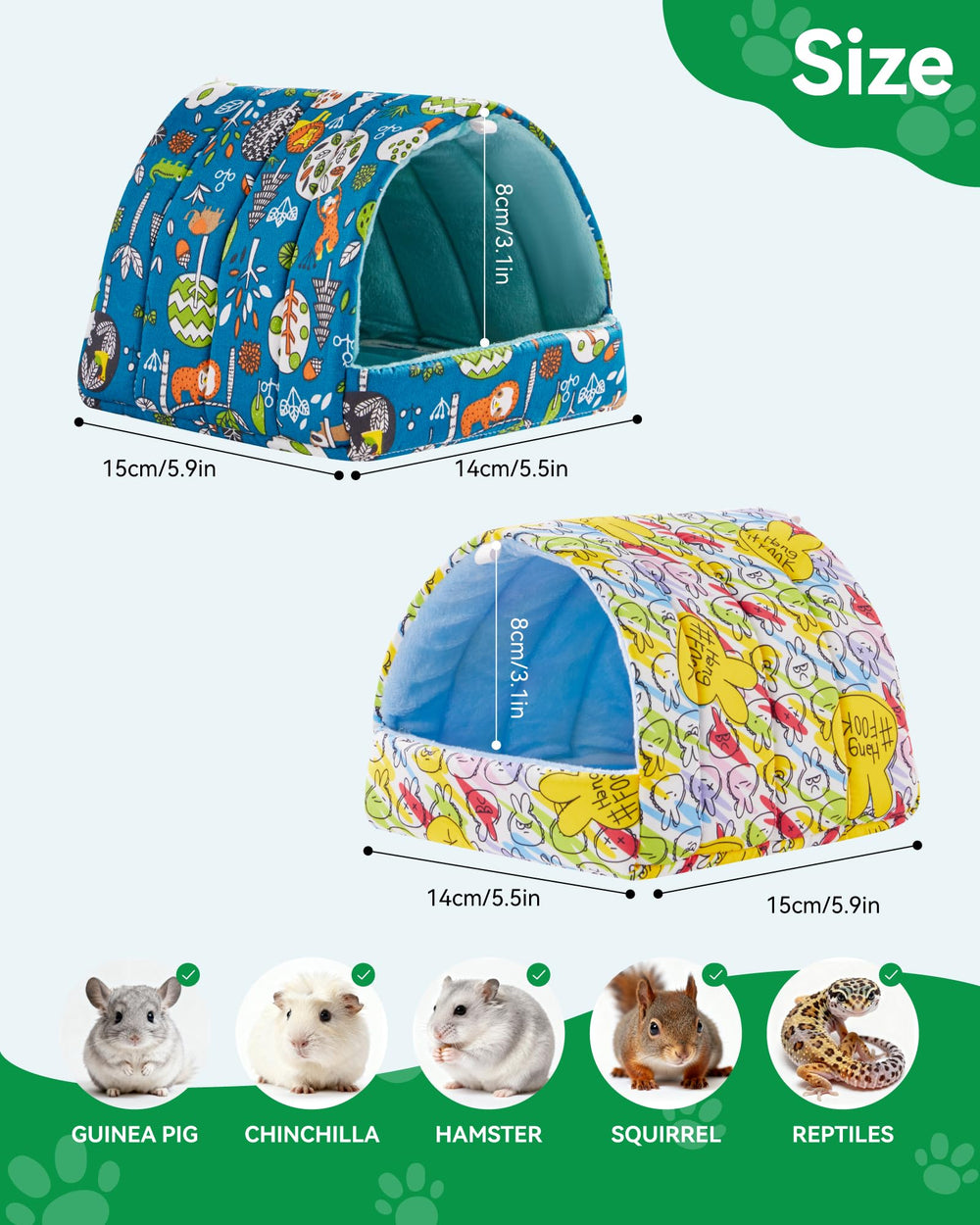Rodizoo cama hamster peluche lavable, higiene fácil para sesiones de juego y descanso.