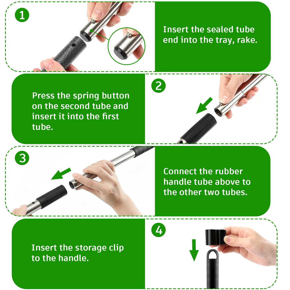 ROIUBPO Pooper Scooper diseño resistente a la intemperie para exterior