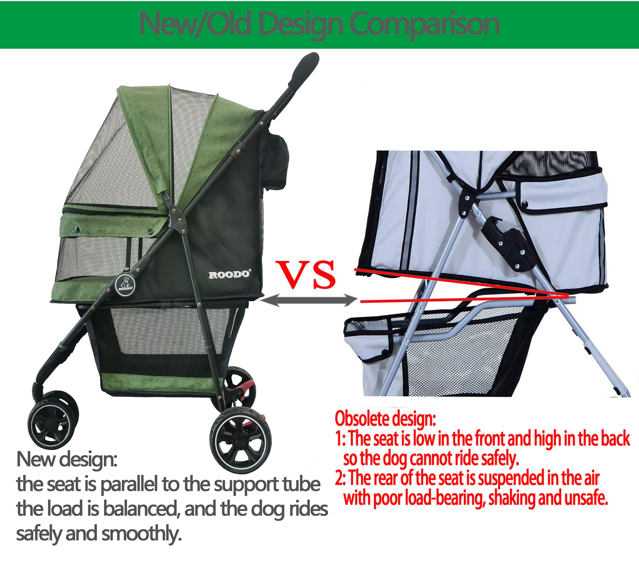 ROODO recorrido estable y seguro gracias a soporte completo del asiento